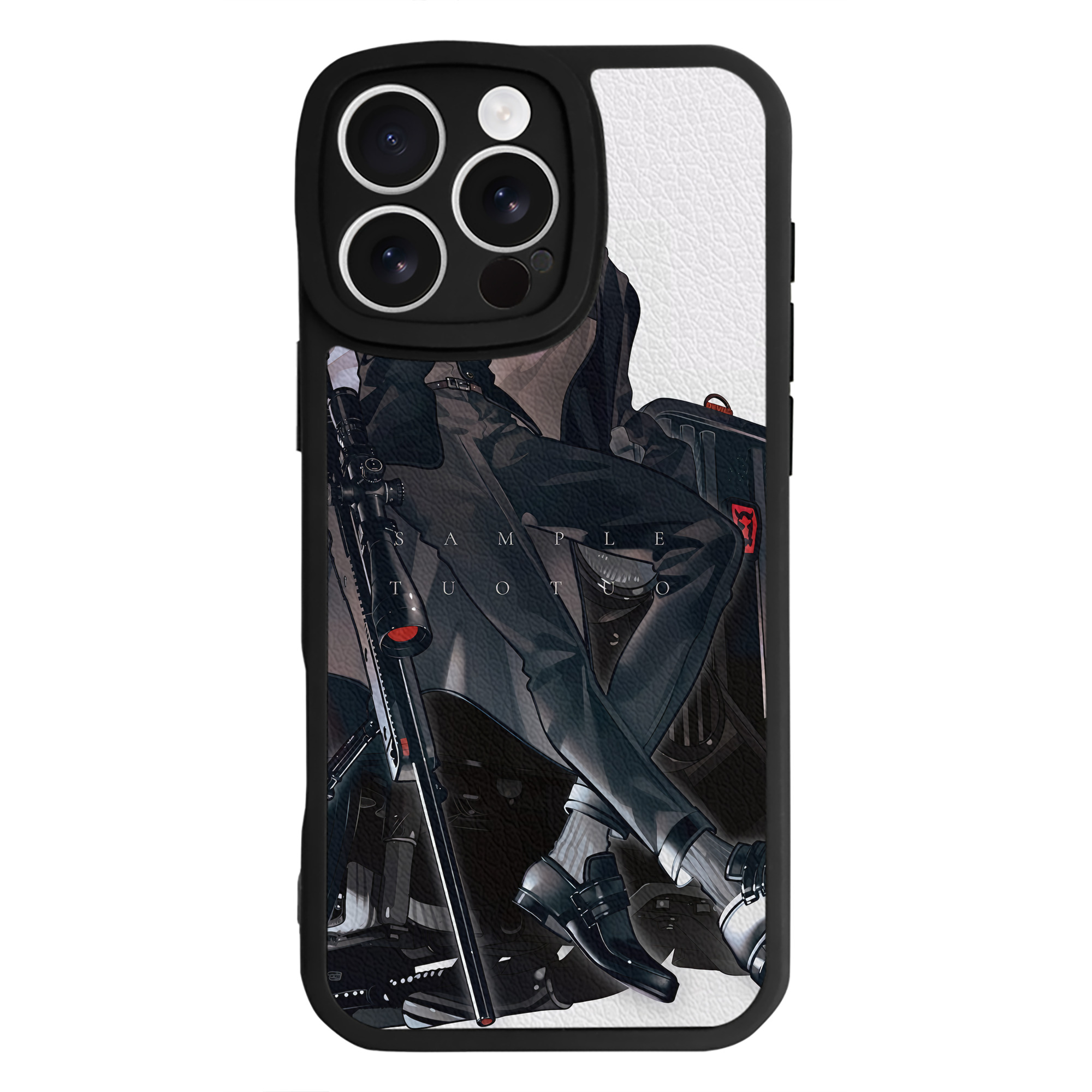 （画像用） 文豪ストレイドッグス Bungo Stray Dogs 【iPhone 16シリーズ対応】シリコンスマホケース（レザー調） 材質：シリコン